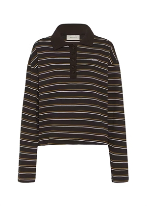 Pilova ls bluse Ganache Striped Gestuz 